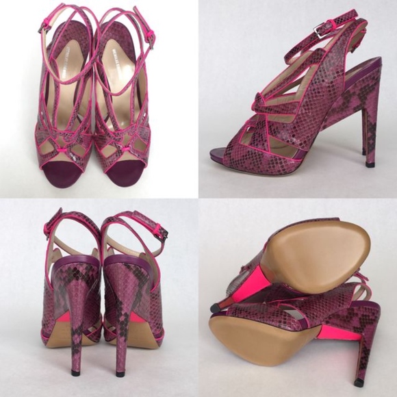 Nicholas Kirkwood Viola Snakeskin Slingback